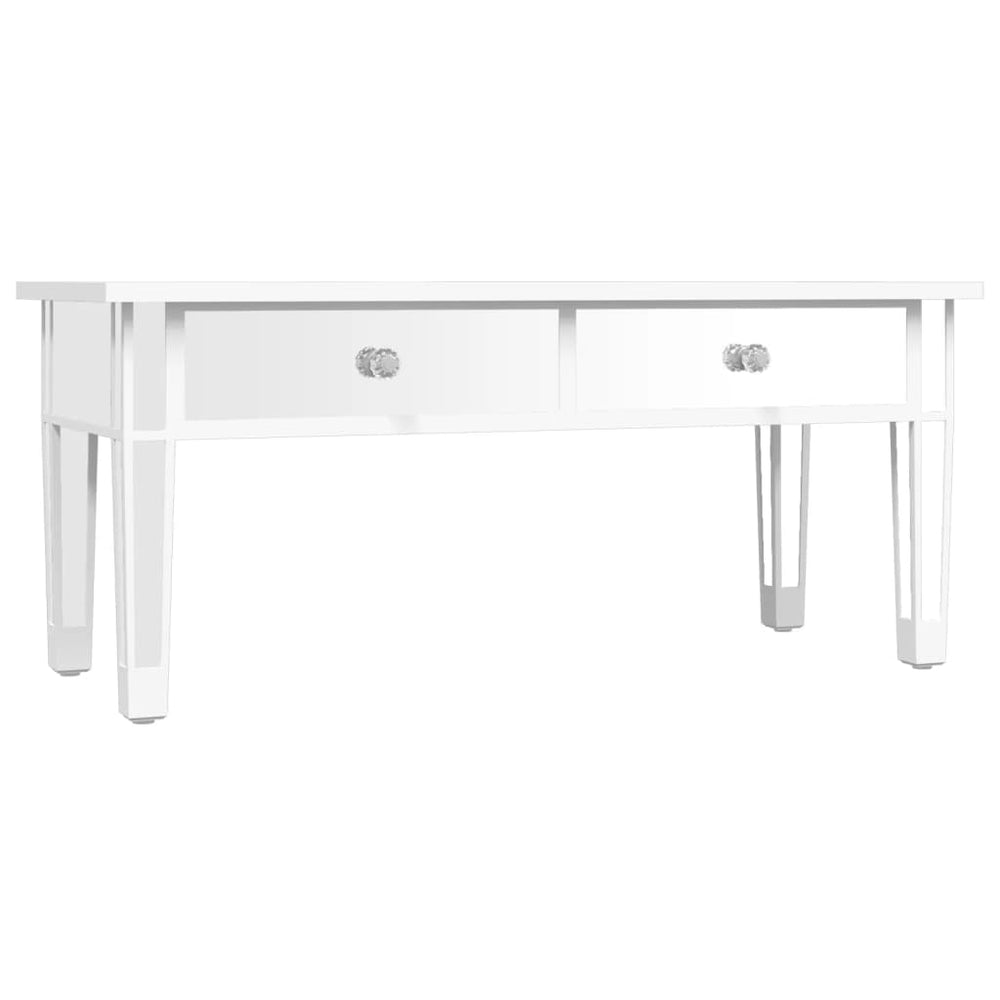 Măsuță De Cafea Cu Oglindă 106X45X45 Cm Lemn Compozit Și Sticlă