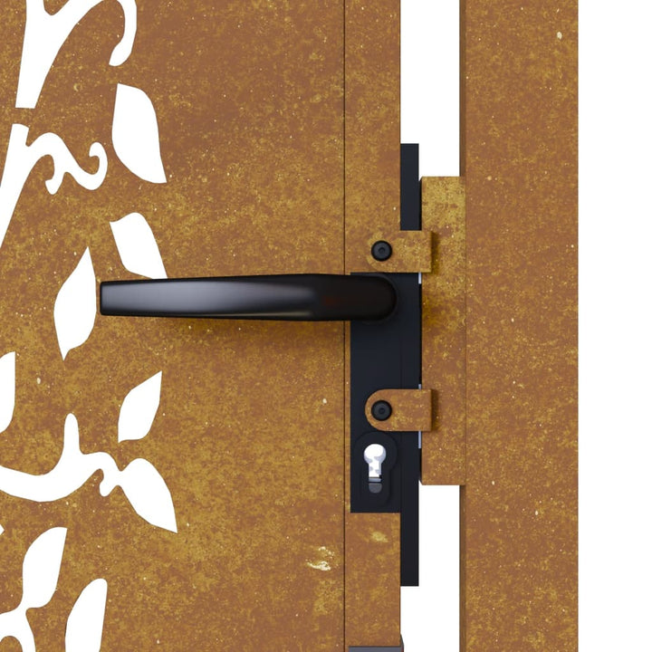 Poartă Pentru Grădină, , Oțel Corten, Model Copac