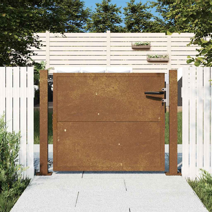 Poartă Pentru Grădină, , Oțel Corten