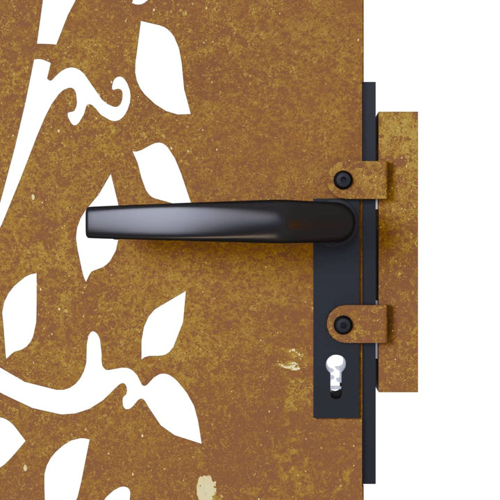 Poartă Pentru Grădină, , Oțel Corten, Model Copac
