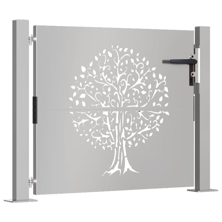 Poartă Pentru Grădină, , Oțel Corten, Model Copac
