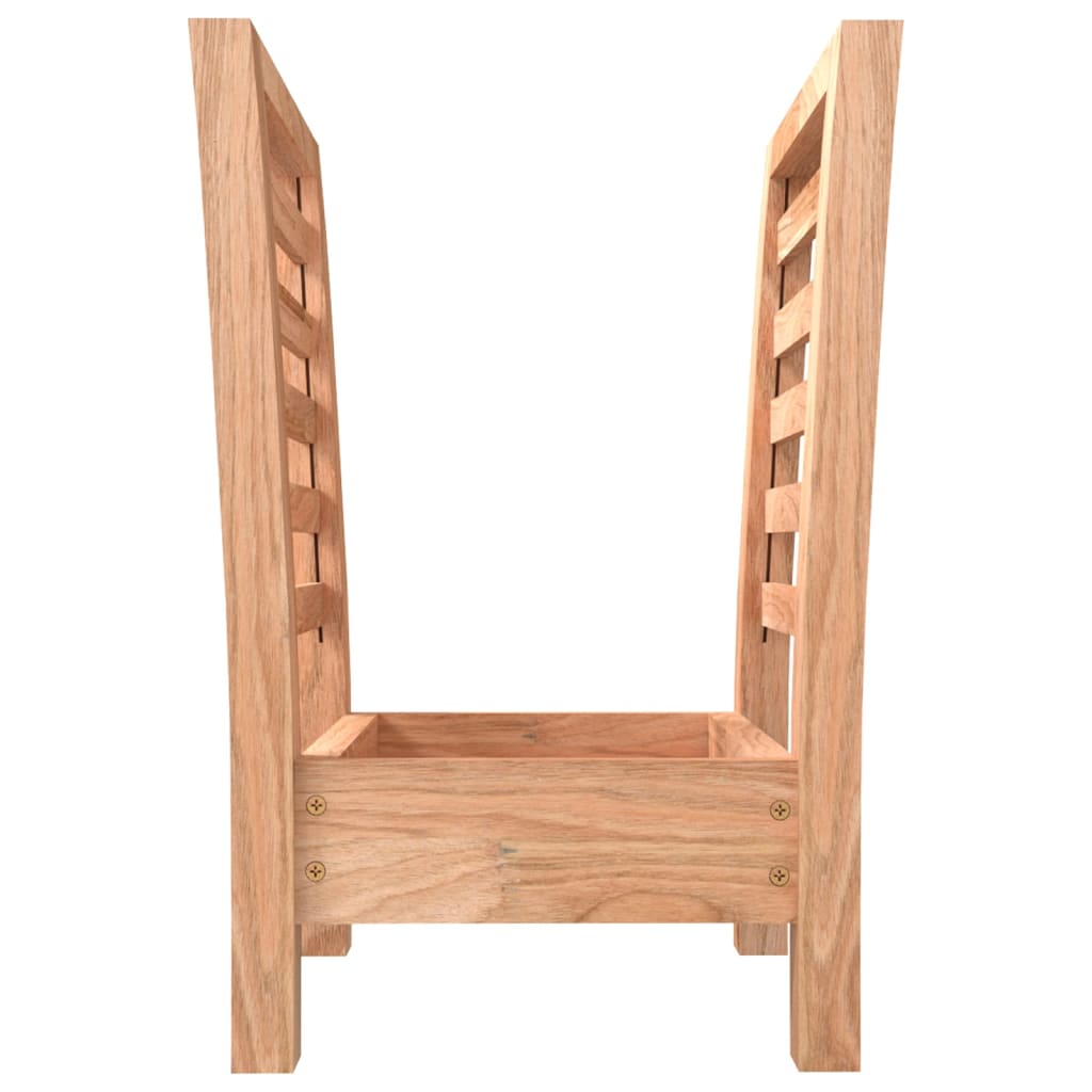 Suport Pentru Reviste, 40X26,5X38,5 Cm, Lemn Masiv De Nuc
