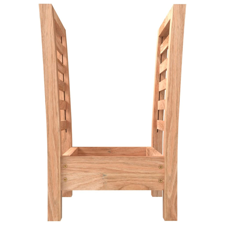 Suport Pentru Reviste, 40X26,5X38,5 Cm, Lemn Masiv De Nuc