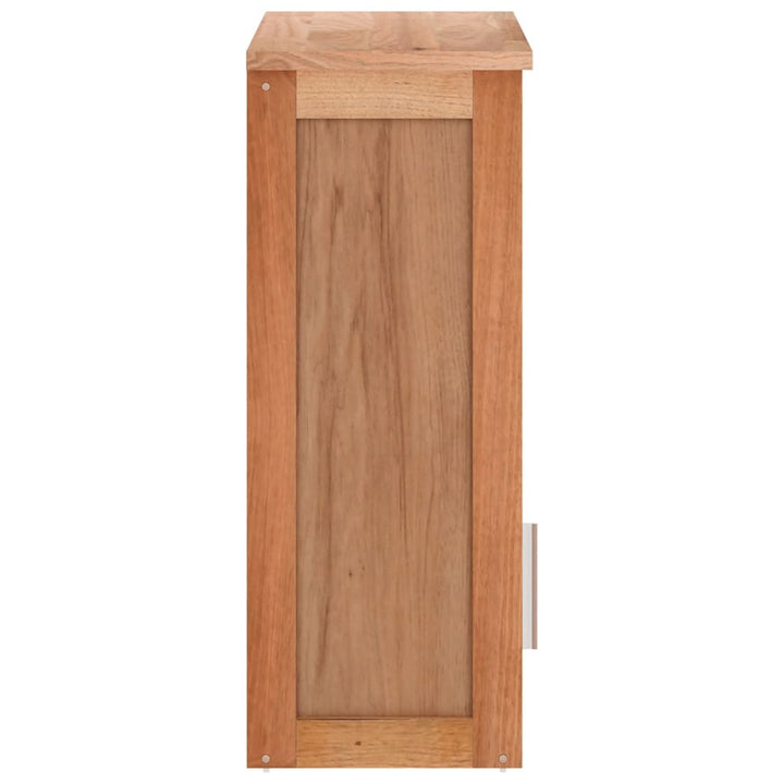 Dulap De Baie Montat Pe Perete, 42X23X60 Cm, Lemn Masiv De Nuc