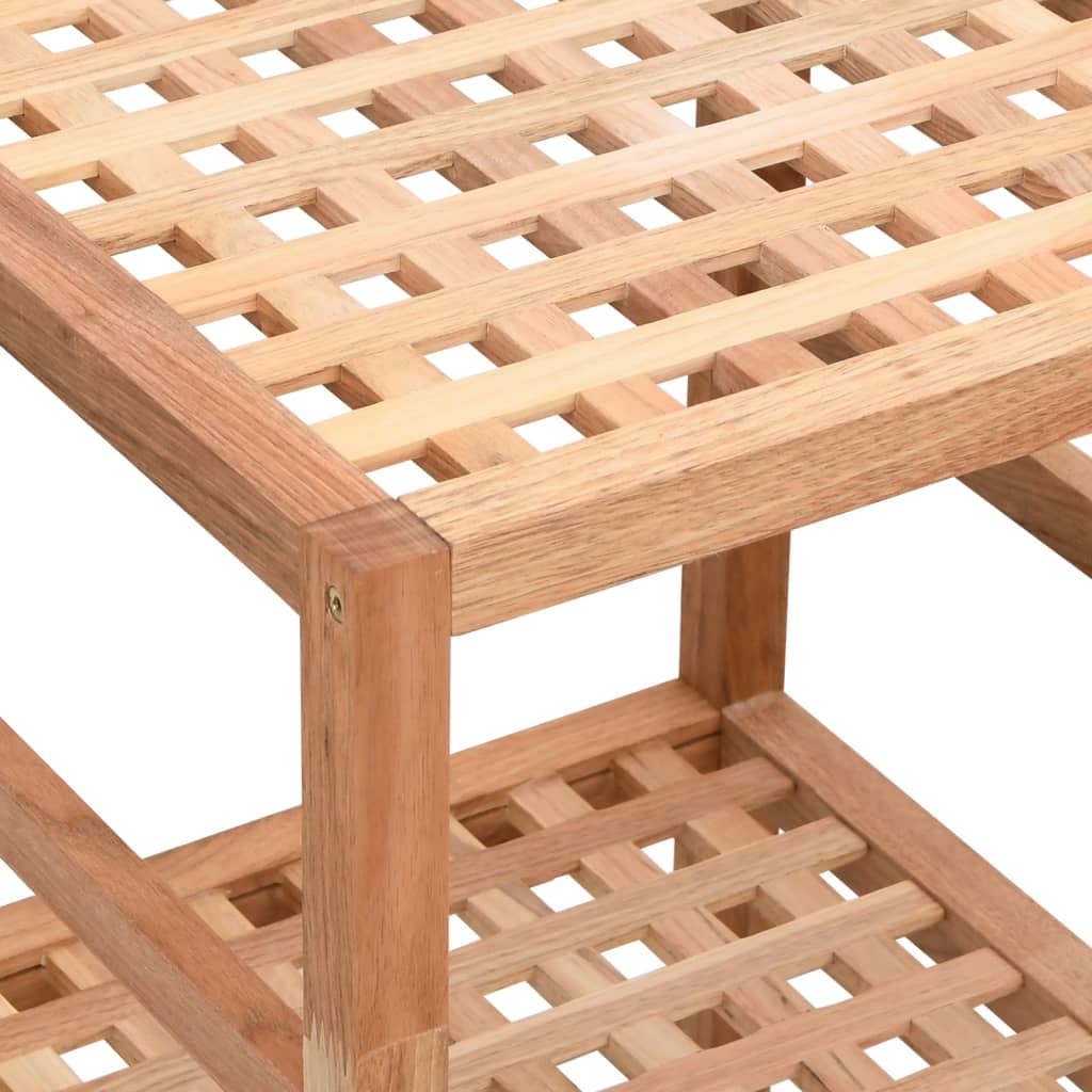 Raft De Baie, 35,5X35,5X, Lemn Masiv De Nuc