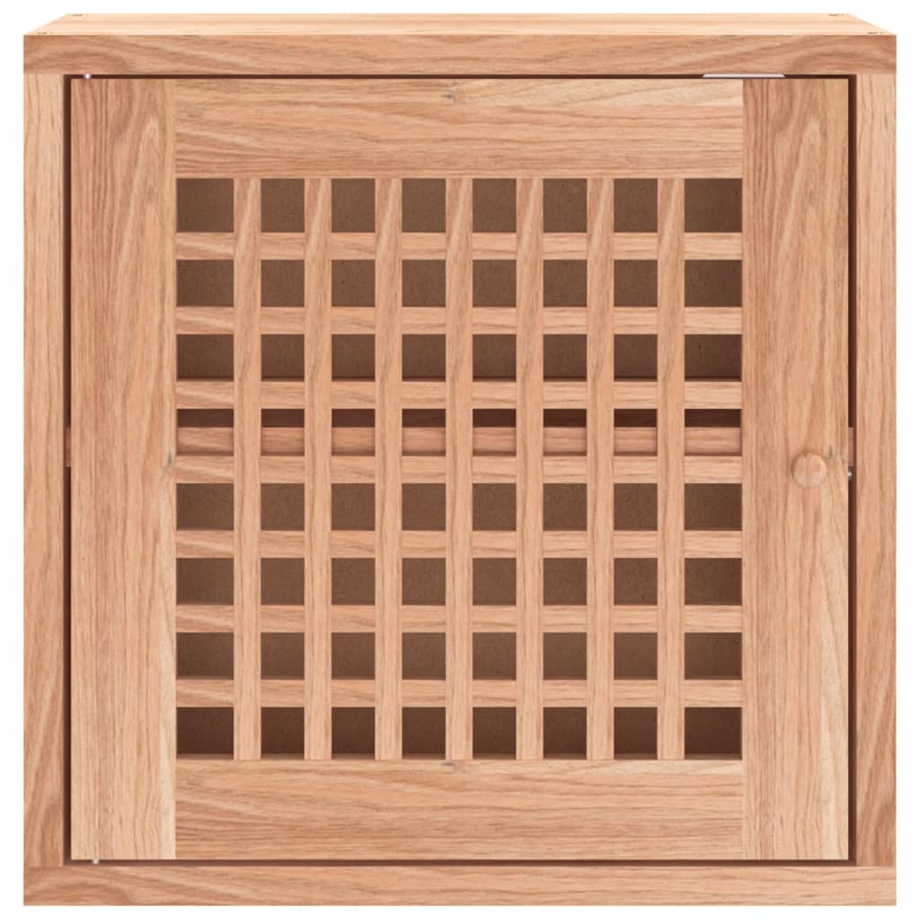Dulap De Perete, 42X18X42 Cm, Lemn Masiv De Nuc