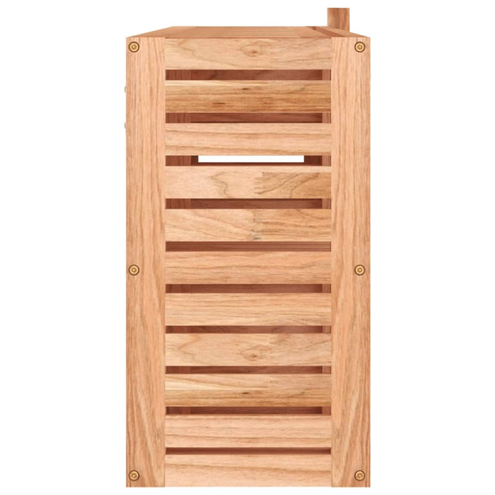 Dulap Cu Oglindă, 80X17X34 Cm, Lemn Masiv De Nuc