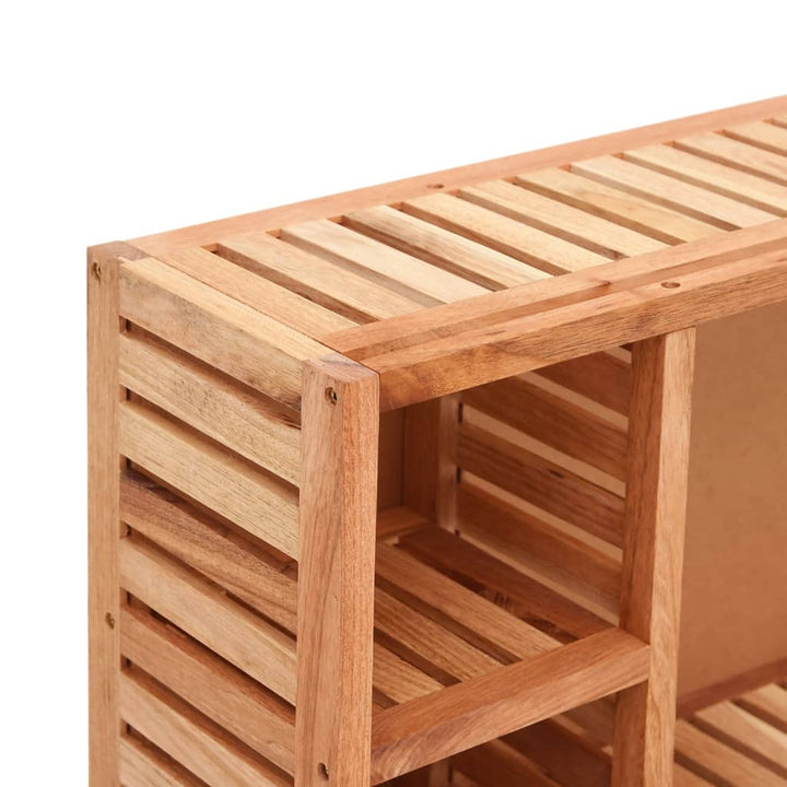 Dulap Cu Oglindă, 80X17X34 Cm, Lemn Masiv De Nuc