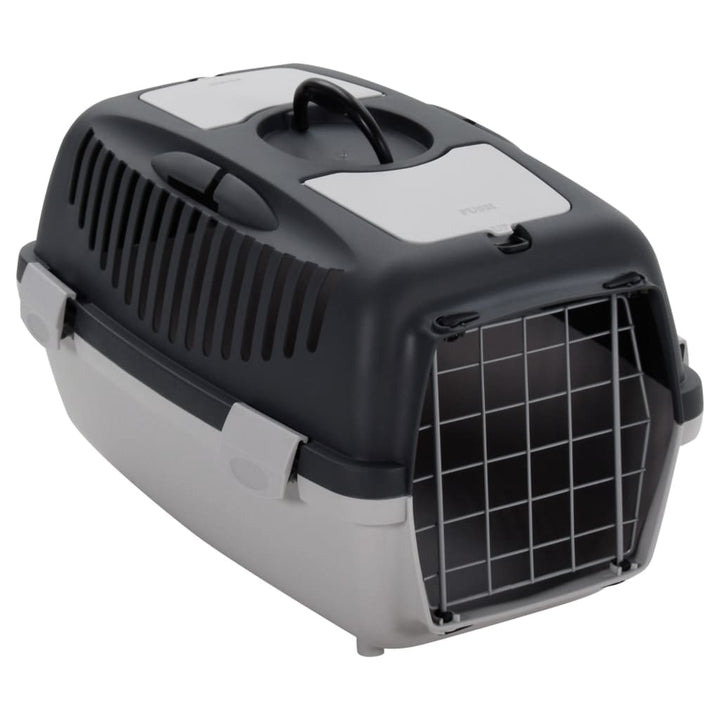 Cutie De Transport Animale, Gri Și Negru, , Pp
