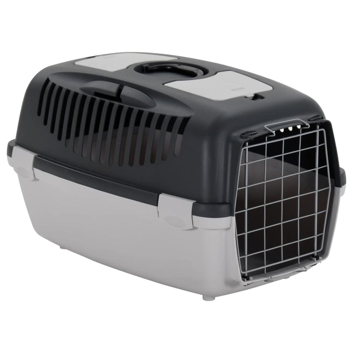Cutie De Transport Animale, Gri Și Negru, , Pp