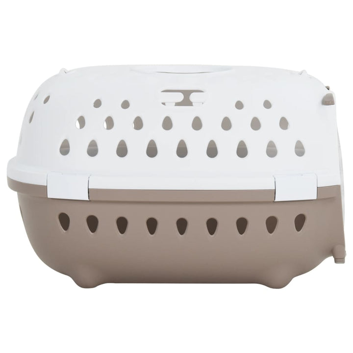 Cutie De Transport Animale Alb Și Maro 50X34,5X32 Cm Pp