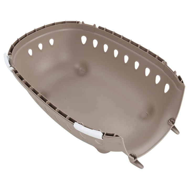 Cutie De Transport Animale Alb Și Maro 50X34,5X32 Cm Pp