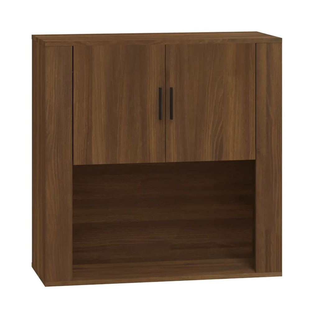 Dulap De Perete, Stejar Maro,80X33X80 Cm, Lemn Prelucrat