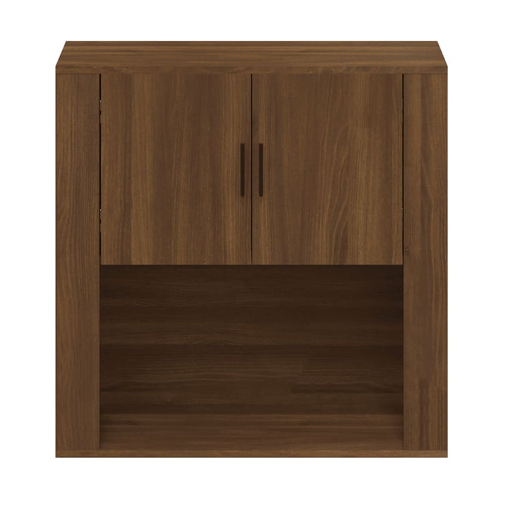 Dulap De Perete, Stejar Maro,80X33X80 Cm, Lemn Prelucrat