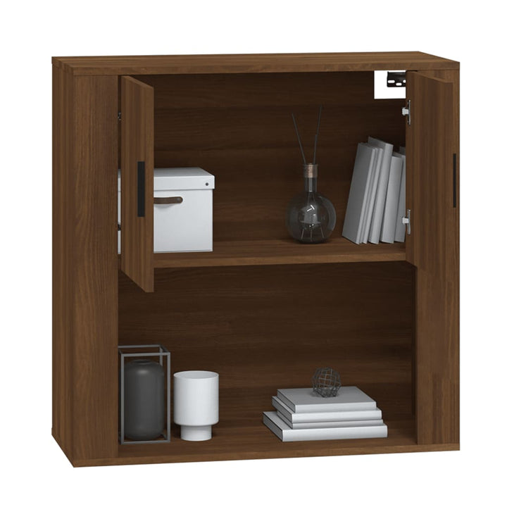 Dulap De Perete, Stejar Maro,80X33X80 Cm, Lemn Prelucrat