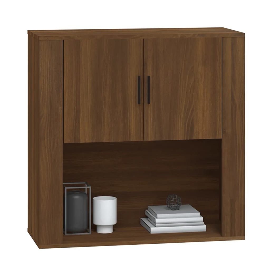 Dulap De Perete, Stejar Maro,80X33X80 Cm, Lemn Prelucrat
