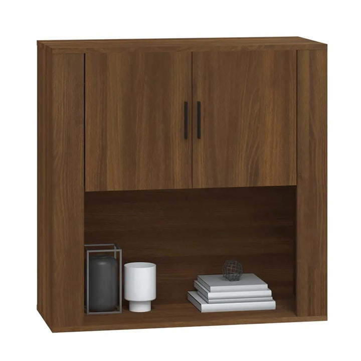 Dulap De Perete, Stejar Maro,80X33X80 Cm, Lemn Prelucrat