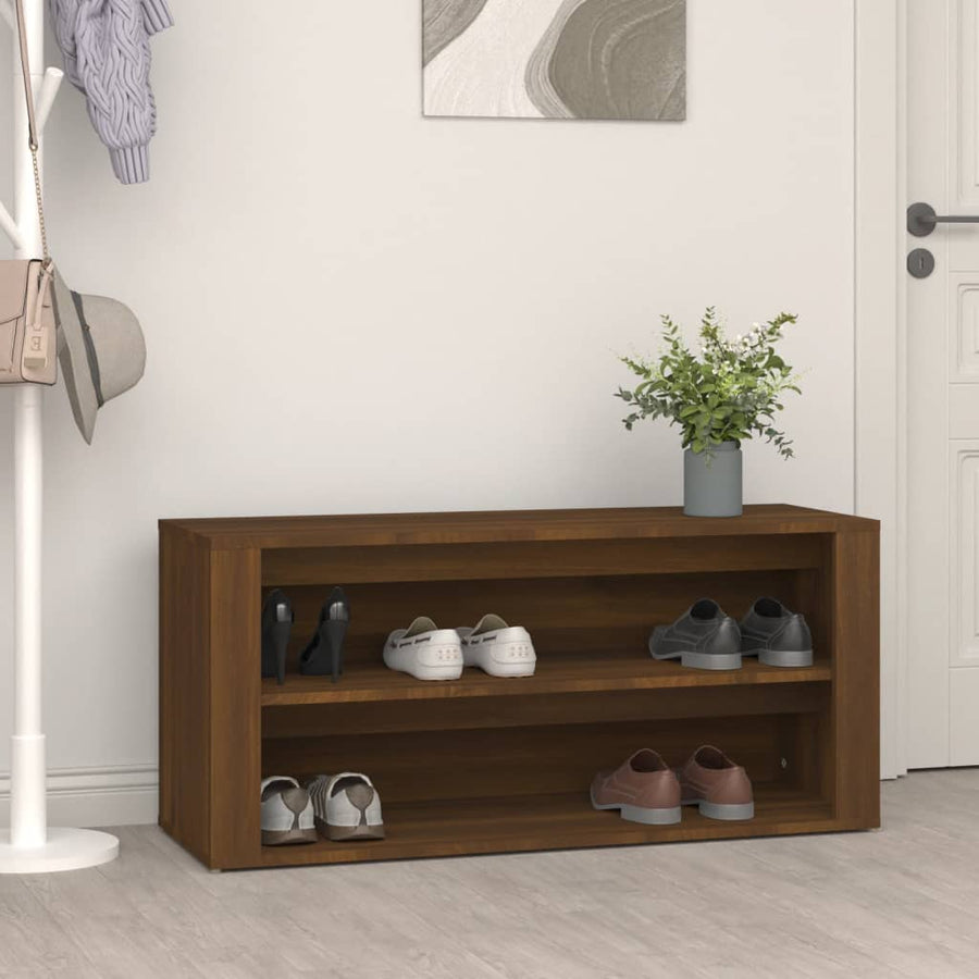 Pantofar, Stejar Maro, 100X35X45 Cm, Lemn Compozit
