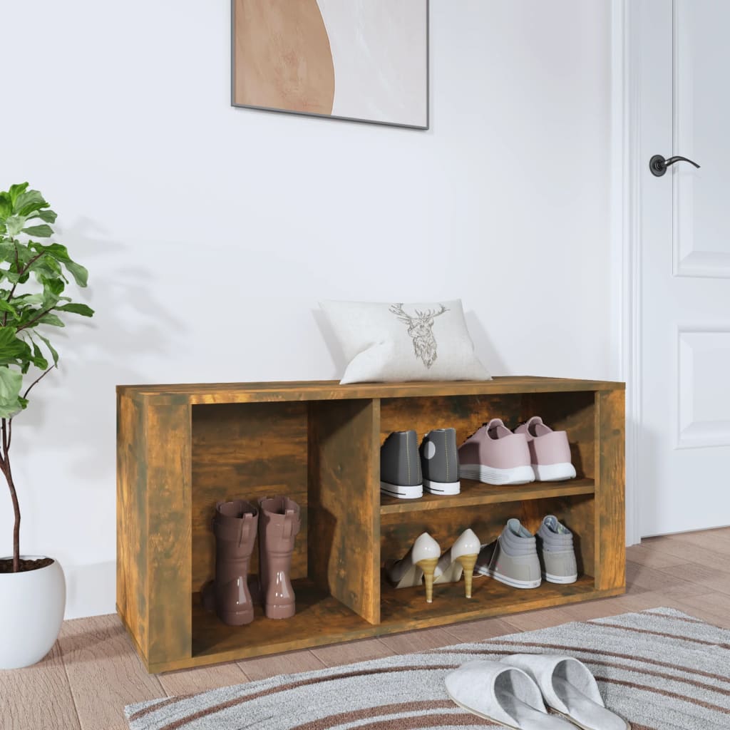 Pantofar, Alb Extralucios, 100X35X45 Cm, Lemn Compozit