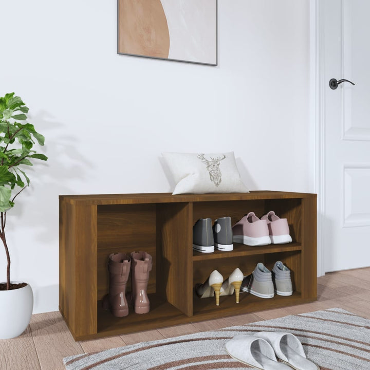Pantofar, Alb Extralucios, 100X35X45 Cm, Lemn Compozit