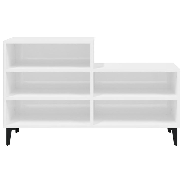 Pantofar, Alb Extralucios, 102X36X60 Cm, Lemn Compozit