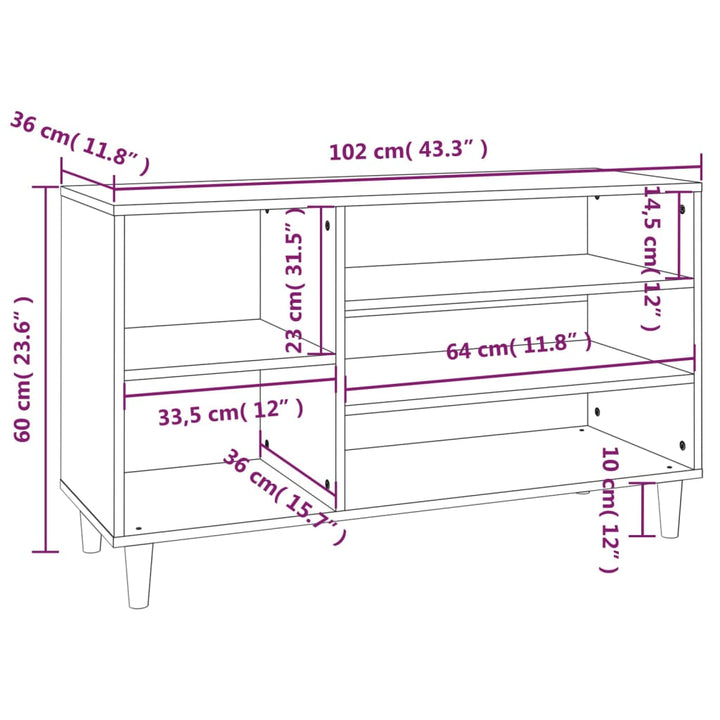 Pantofar, , 102X36X60 Cm, Lemn Compozit