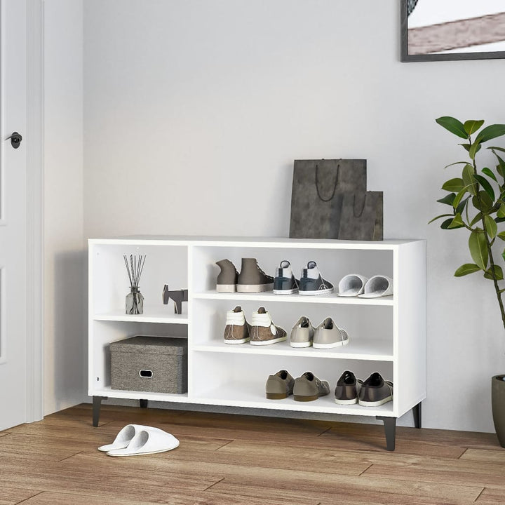 Pantofar, Stejar Fumuriu, 102X36X60 Cm, Lemn Prelucrat