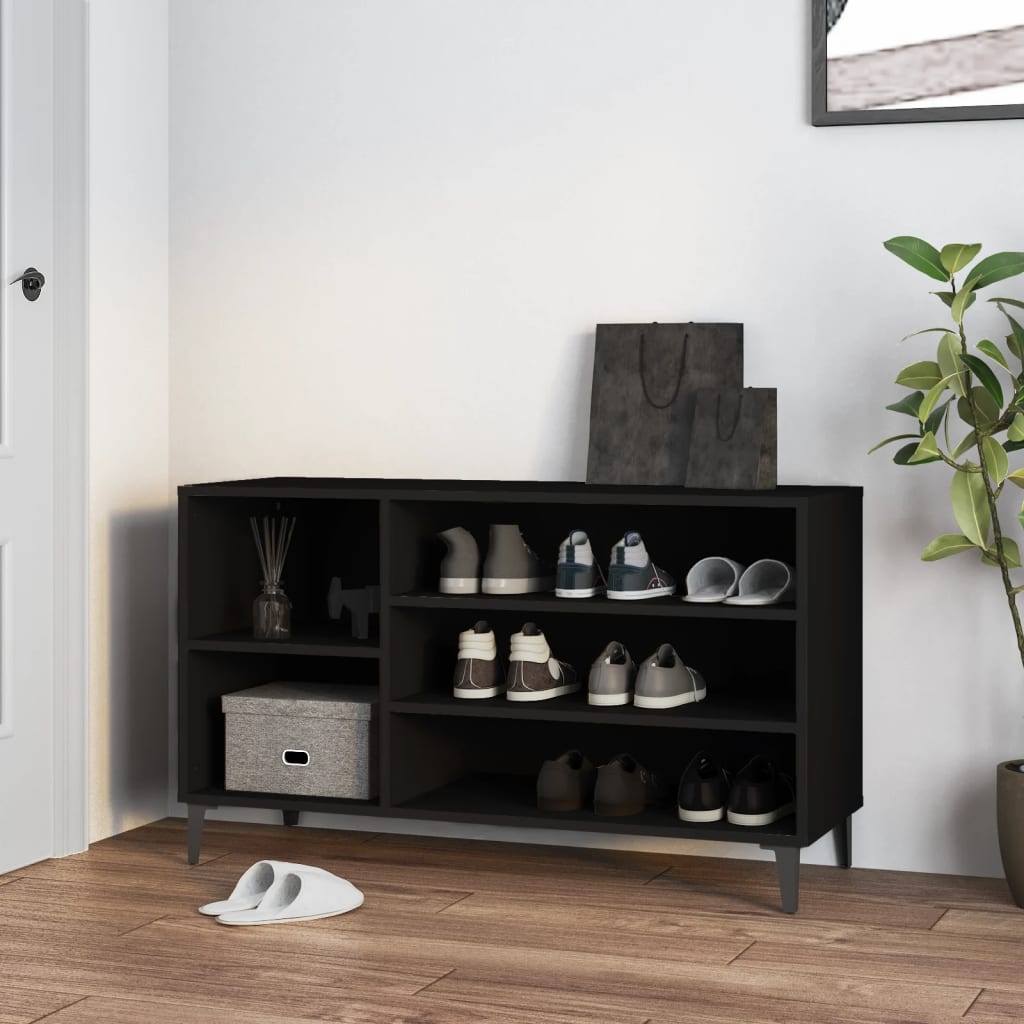 Pantofar, Stejar Fumuriu, 102X36X60 Cm, Lemn Prelucrat