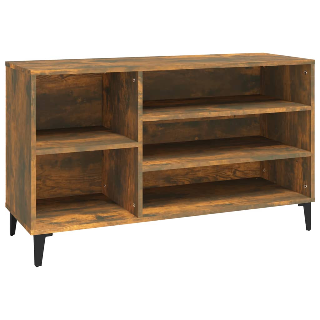 Pantofar, Stejar Fumuriu, 102X36X60 Cm, Lemn Prelucrat
