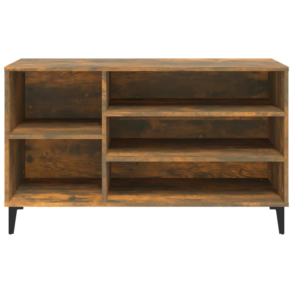 Pantofar, Stejar Fumuriu, 102X36X60 Cm, Lemn Prelucrat
