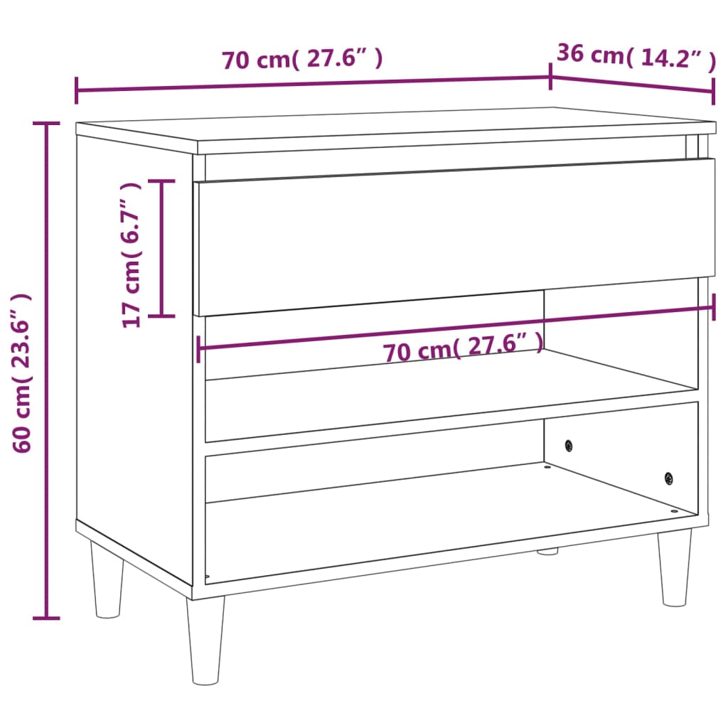 Pantofar, , 70X36X60 Cm, Lemn Prelucrat
