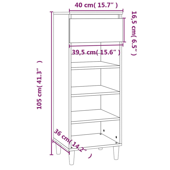 Pantofar, , 40X36X105 Cm, Lemn Compozit