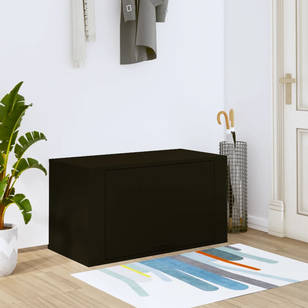 Pantofar De Perete, Alb Extralucios, 70X35X38 Cm Lemn Prelucrat