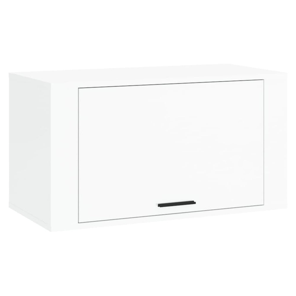 Pantofar De Perete, Alb Extralucios, 70X35X38 Cm Lemn Prelucrat