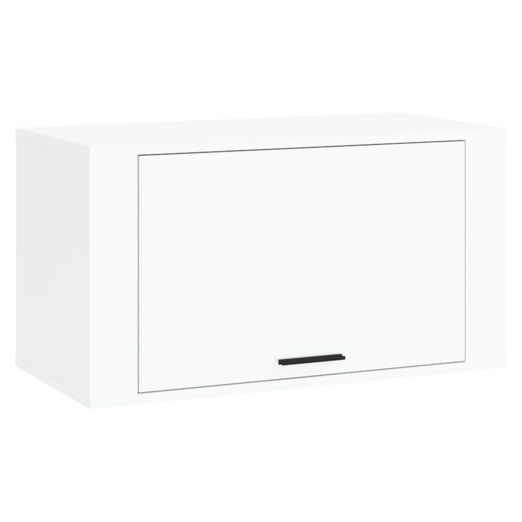 Pantofar De Perete, Alb Extralucios, 70X35X38 Cm Lemn Prelucrat