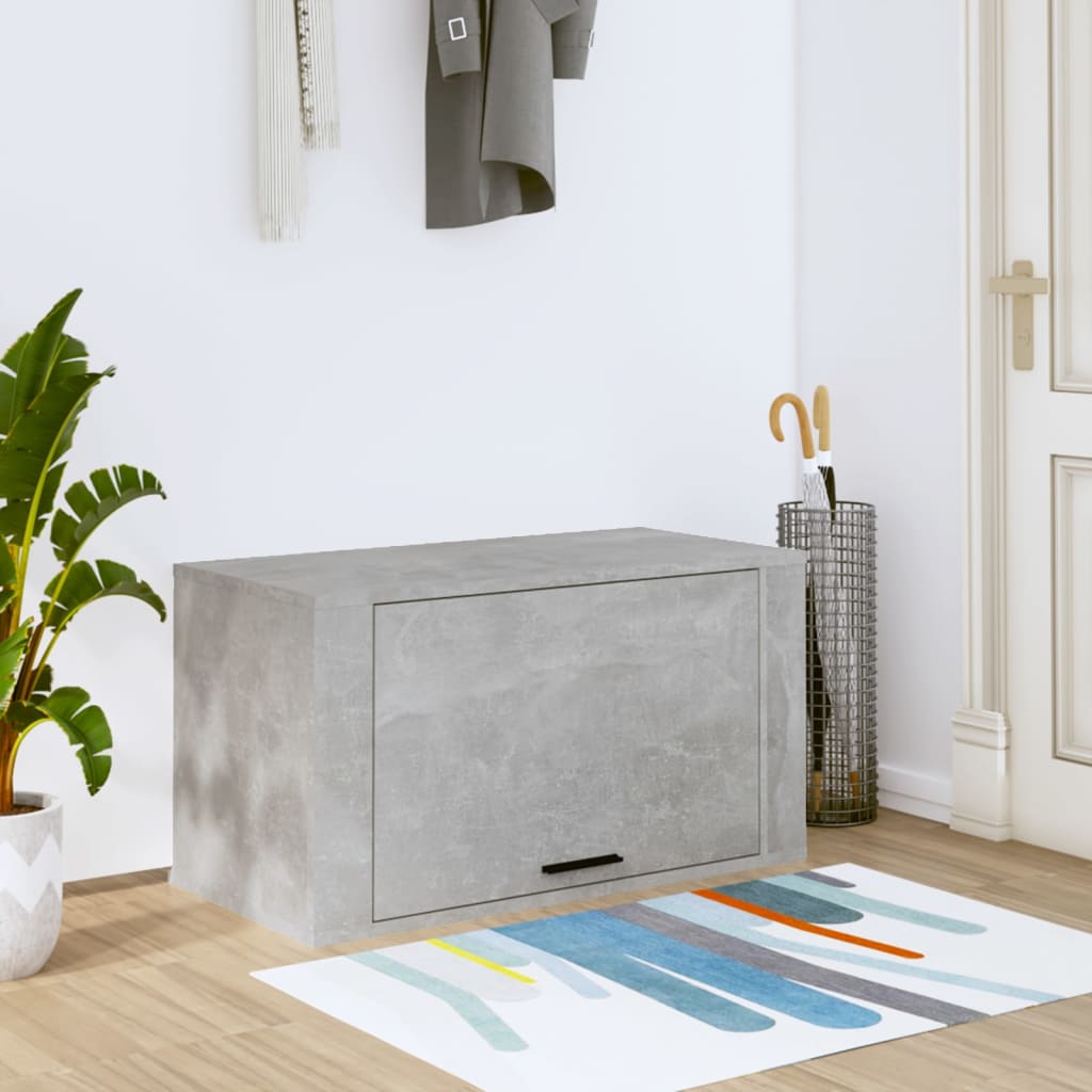 Pantofar De Perete, Alb Extralucios, 70X35X38 Cm Lemn Prelucrat