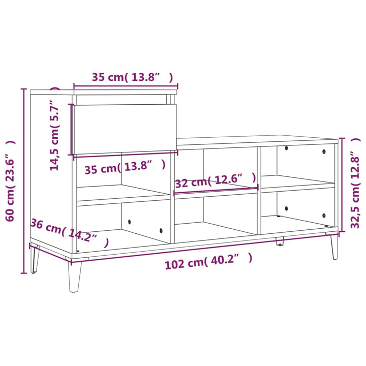 Pantofar, , 102X36X60 Cm, Lemn Compozit