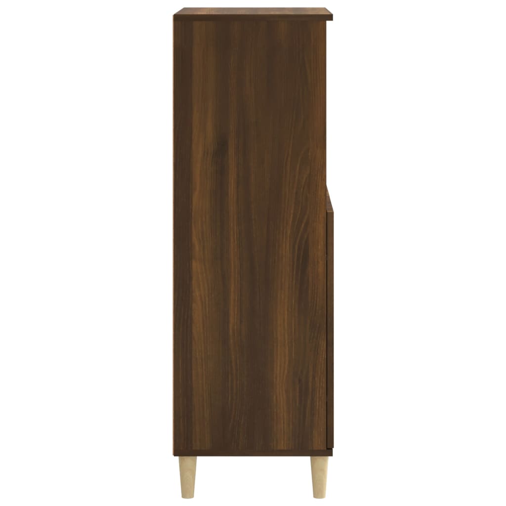 Dulap Înalt, Stejar Maro, 60X36X110 Cm, Lemn Prelucrat
