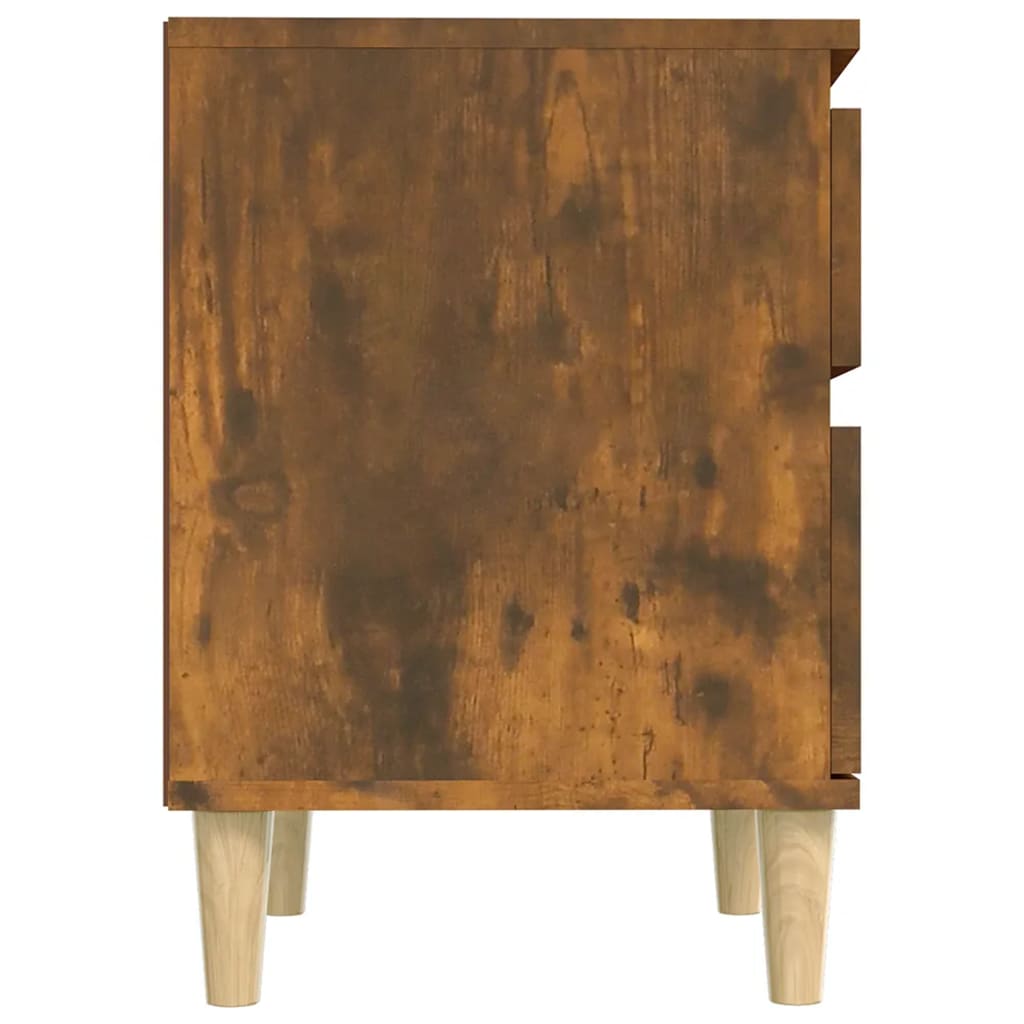 Noptiere, 2 Buc., Stejar Fumuriu, 40X35X50 Cm