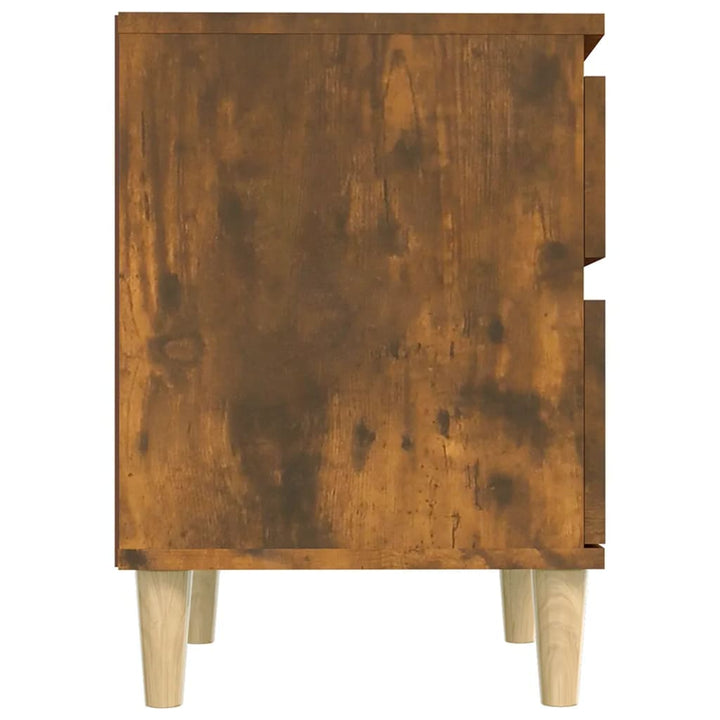 Noptiere, 2 Buc., Stejar Fumuriu, 40X35X50 Cm