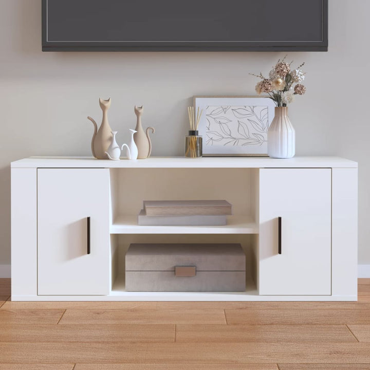 Comodă Tv, Stejar Fumuriu, 100X35X40 Cm, Lemn Prelucrat