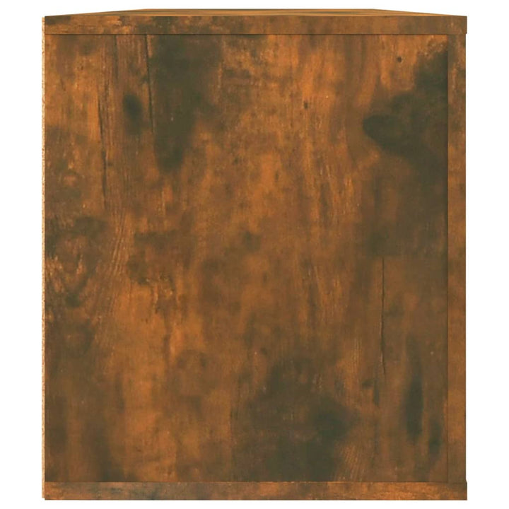 Comodă Tv, Stejar Fumuriu, 100X35X40 Cm, Lemn Prelucrat