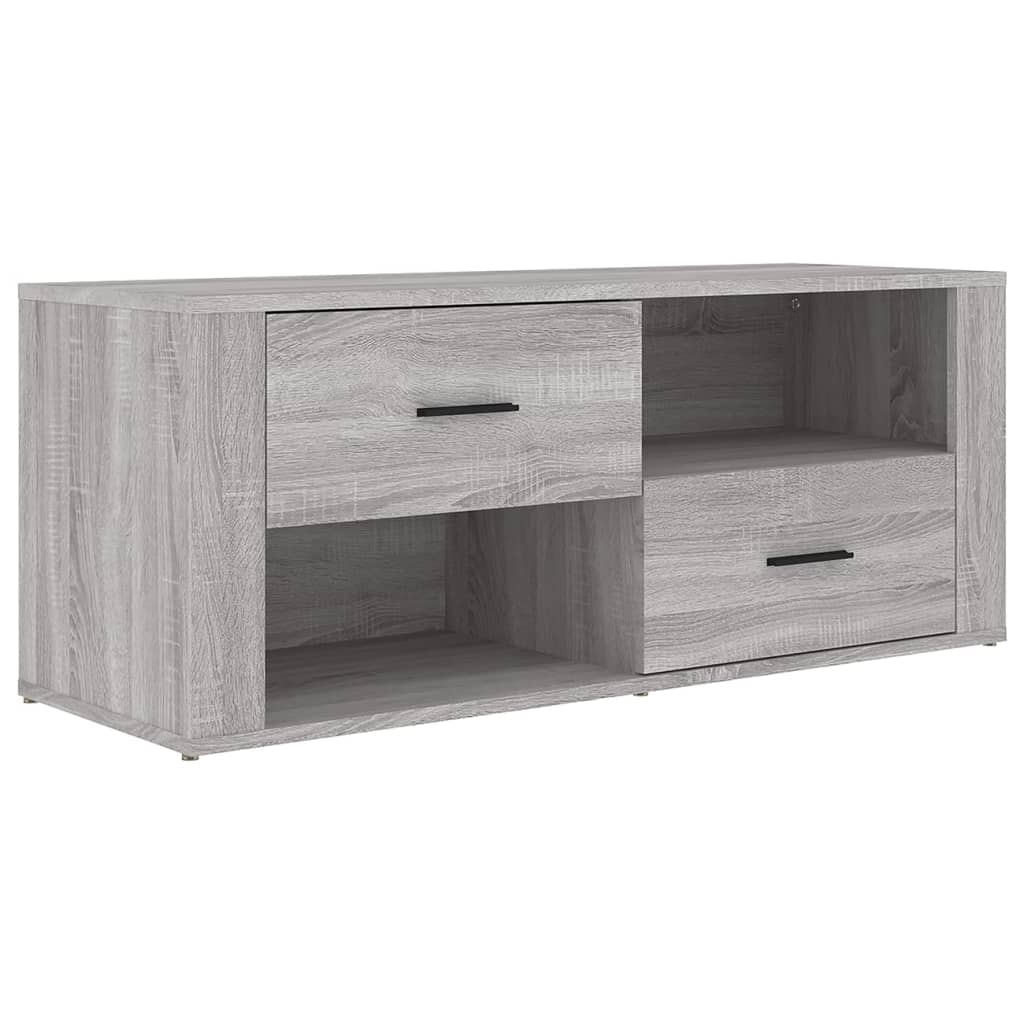 Comodă Tv, Gri Sonoma, 100X35X40 Cm, Lemn Prelucrat
