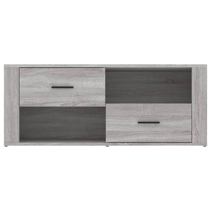 Comodă Tv, Gri Sonoma, 100X35X40 Cm, Lemn Prelucrat