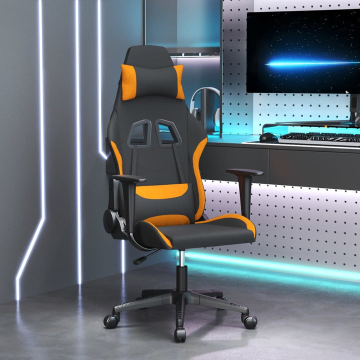 Scaun De Gaming Cu Suport Picioare, , Textil