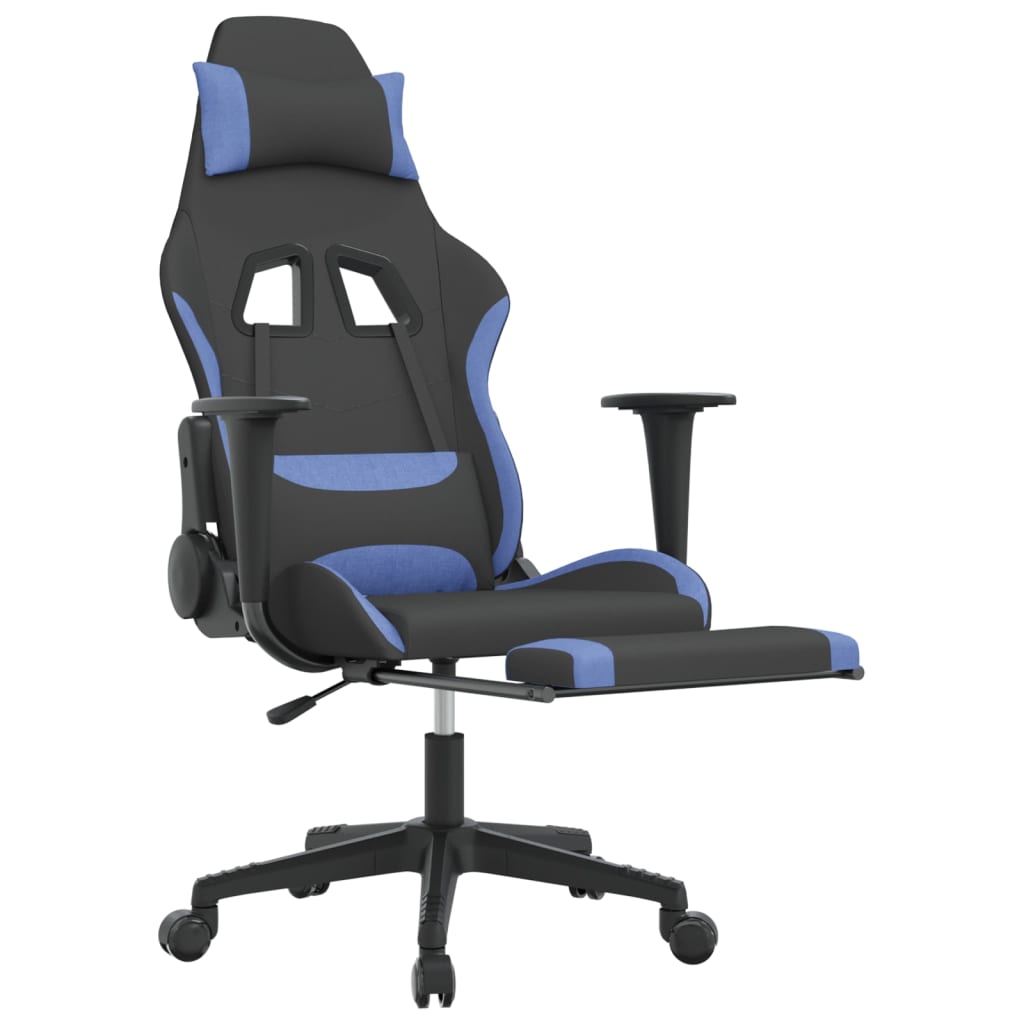 Scaun De Gaming Cu Suport Picioare, , Textil