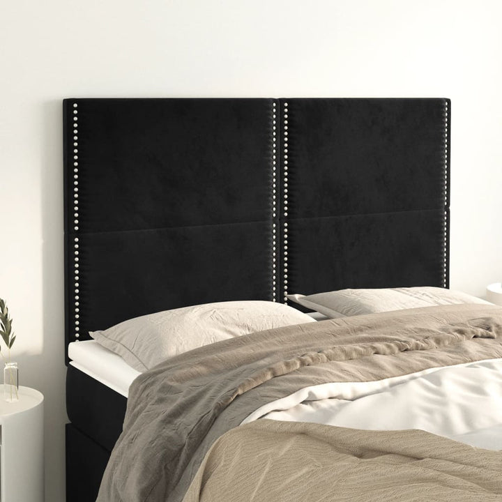 Tăblii De Pat, 2 Buc, , 100X5X78/88 Cm, Catifea