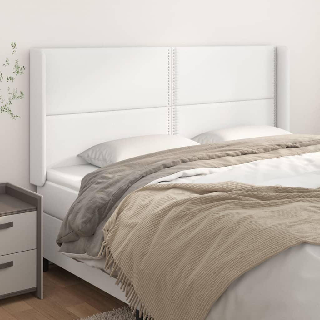 Tăblie De Pat Cu Aripioare Piele Ecologică