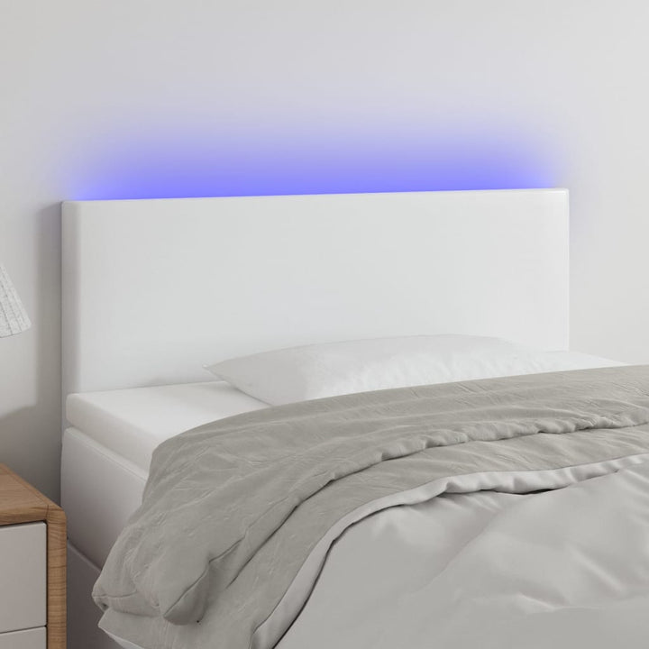 Tăblie De Pat Cu Led, , , Piele Ecologică