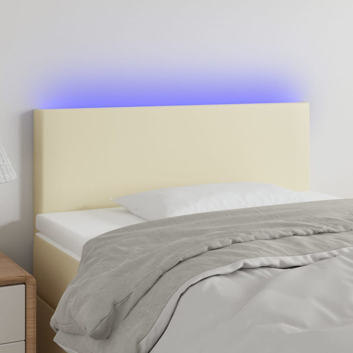 Tăblie De Pat Cu Led, , , Piele Ecologică